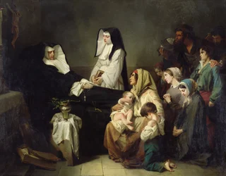 Dood van een Zuster van Liefdadigheid, 1850